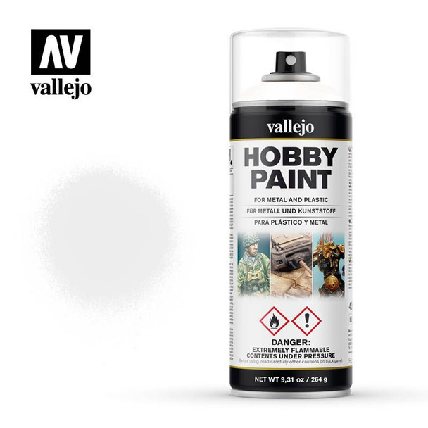 Vallejo 28010 - AFV Basic White Primer Spray 400ml  -