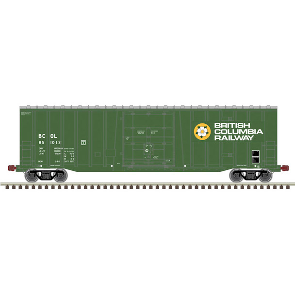 PRE-ORDER: Atlas Master 50007925 - NSC 50' Plug Door Box Car British Columbia Railway (BCOL) 851013 - N Scale