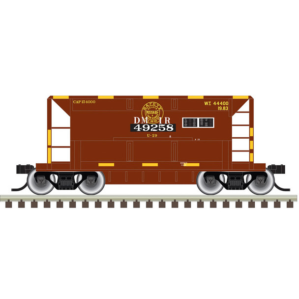 PRE-ORDER: Atlas Trainman 50007860 - 70 Ton Ore Car Duluth Missabe & Iron Range (DM&IR) 49258 ("Quad") w/ Conspic Stripes - N Scale