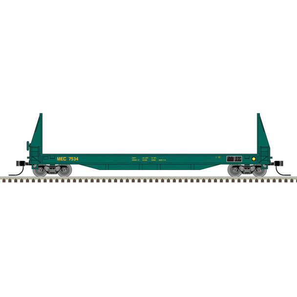 PRE-ORDER: Atlas Master 50007473 - 50' SIECO Pulpwood Flat Car Maine Central (MEC) 7534 - N Scale