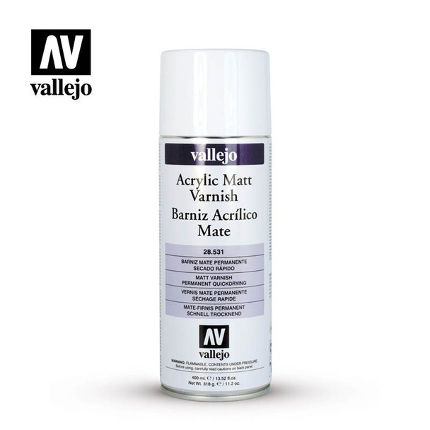 Vallejo 28531 - Matte Varnish Spray 400ml  -