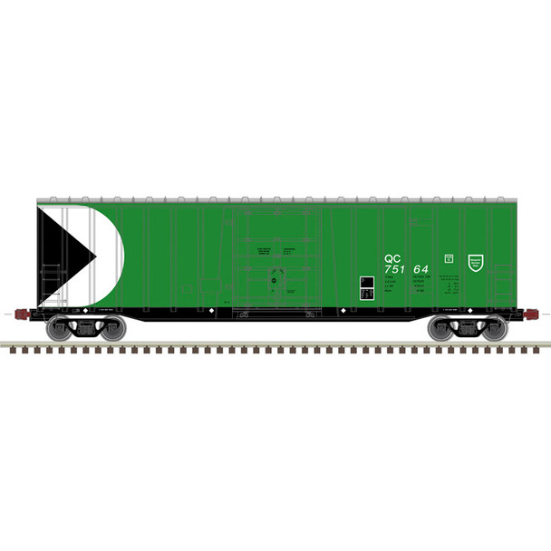 PRE-ORDER: Atlas Master 20008539 - NSC 50' Plug Door Box Car Quebec Central (QCR) 75206 - HO Scale