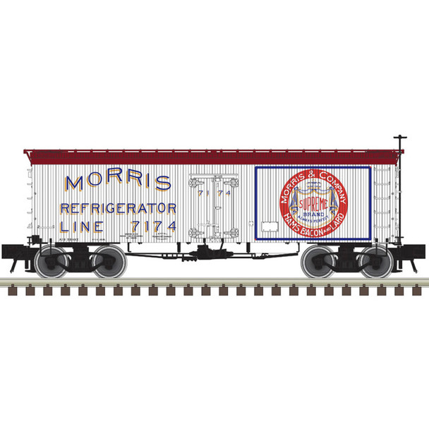 PRE-ORDER: Atlas Master 20008488 - 36' Wood Reefer Morris Refrigerator Line "Supreme" 7171 - HO Scale