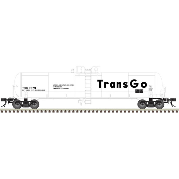 PRE-ORDER: Atlas Master 20008299 - 20,700 Gallon Tank Car TransGo (TGOX) 2087 - HO Scale