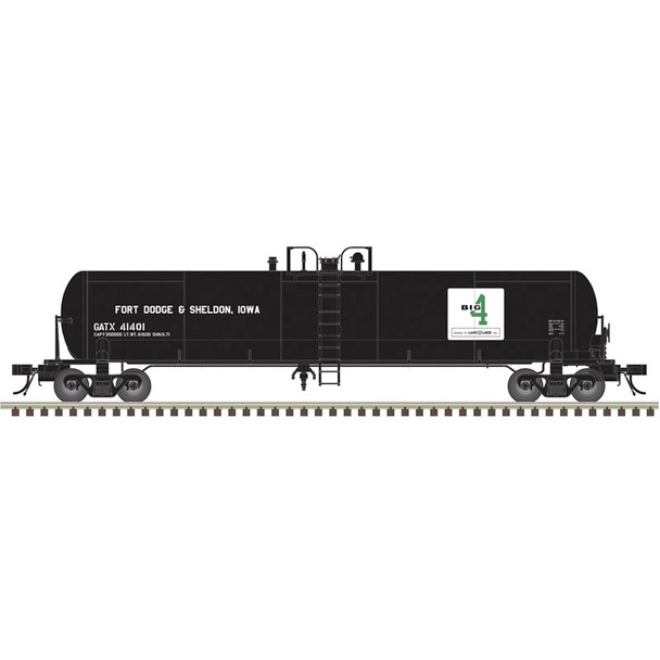 PRE-ORDER: Atlas Master 20008297 - 20,700 Gallon Tank Car Big 4 (GATX) 41417 - HO Scale