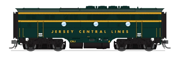 PRE-ORDER: Broadway Limited 10537 - EMD F3A (DC Silent) + EMD F3B (Unpowered) Central of New Jersey (CNJ) 53/1A - HO Scale