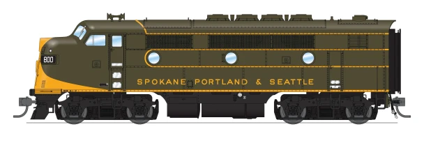 PRE-ORDER: Broadway Limited 10544 - EMD F3A (DCC and Sound) Spokane, Portland and Seattle (SP&S) 800 - HO Scale