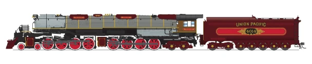 PRE-ORDER: Broadway Limited 10616 - ALCo 4-8-8-4 Big Boy (Paragon4 Sound/DC/DCC/Smoke) Union Pacific (UP) #4014, Ornate 1800's Fantasy Paint - HO Scale
