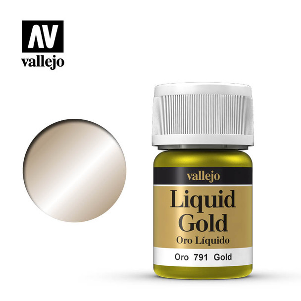 Vallejo Model Color #212 35ml - 70-791 - Metallic Gold - Alcohol Base