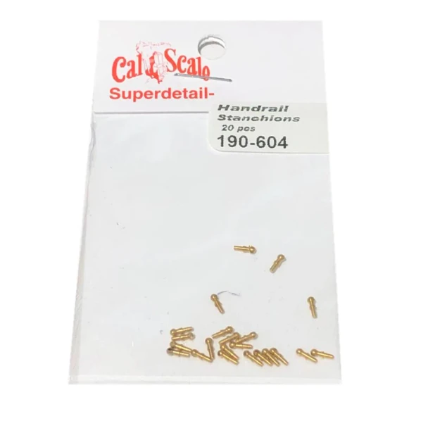 Cal Scale 604 - Locomotive Handrail Stanchions (20)  - HO Scale