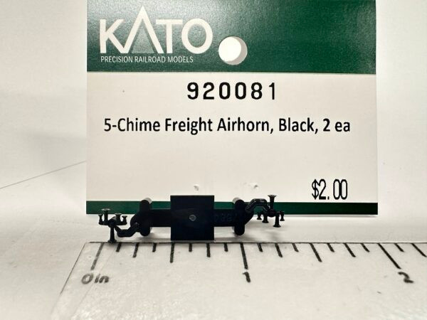 Kato 920081 - 5-Chime Freight Airhorn, Black 1pkg  - N Scale