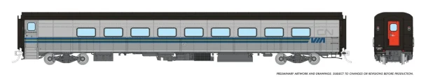PRE-ORDER: Rapido 1062005 - Hawker Siddeley Tempo Coach VIA Rail Canada (VIA) 362 - HO Scale