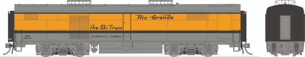 PRE-ORDER: Rapido 1136006 - PB HEP Heater Car w/ Blomberg Trucks Denver Ski Train 253 "Joseph G. Davis" - HO Scale