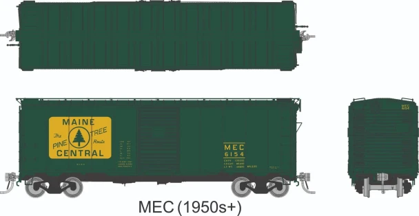 PRE-ORDER: Rapido 1011011A-6129 - 1937 AAR 40' Boxcar Maine Central (MEC) 6129 - HO Scale