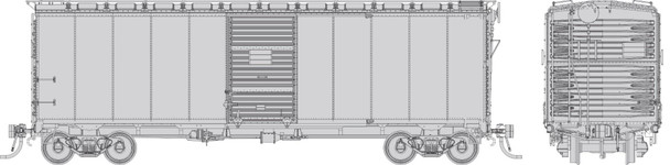 PRE-ORDER: Rapido 1011096 - 1937 AAR 40' Boxcar (Square Corner) Undecorated  - HO Scale