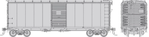 PRE-ORDER: Rapido 1011099 - 1937 AAR 40' Boxcar CPR Style Undecorated  - HO Scale