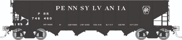 PRE-ORDER: Rapido 1137006A-174573 - H21E 4-Bay Hopper Pennsylvania (PRR) 174573 (Black Keystone) - HO Scale