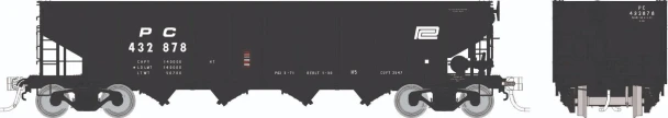 PRE-ORDER: Rapido 1137010A-432555 - H5 4-Bay Hopper Penn Central (PC) 432555 - HO Scale