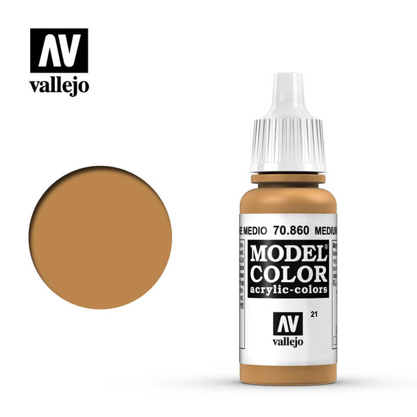 Vallejo Model Color #21 17ml - 70-860 - Medium Fleshtone