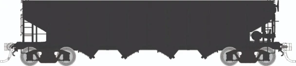 PRE-ORDER: Rapido 1137099 - H21G 4-Bay Hopper Unlettered  - HO Scale