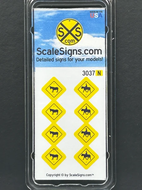 ScaleSigns N-3000-037 - Animals Signs (8)  - N Scale