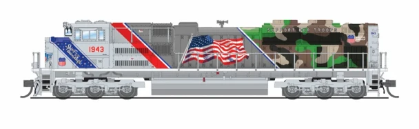 Broadway Limited 9981 -  EMD SD70ACe  "The Spirit" (DC Silent) Union Pacific (UP) 1943 - N Scale