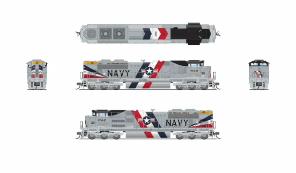 Broadway Limited 9983 -  EMD SD70ACe  Fantasy Paint (DC Silent) United States Navy (USN) 101 - N Scale