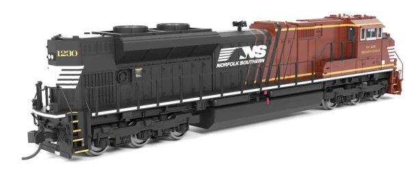 Broadway Limited 9988 -  EMD SD70ACe  "Birmingham", Office Car Special (DC Silent) Norfolk Southern (NS) 1230 - N Scale