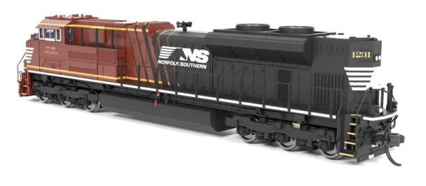 Broadway Limited 9989 -  EMD SD70ACe  "Atlanta", Office Car Special (DC Silent) Norfolk Southern (NS) 1231 - N Scale