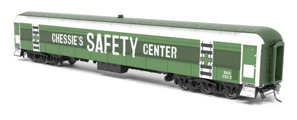 Broadway Limited 9931 - Railroad Instruction Car Baltimore & Ohio (B&O) Chessie's Center CSC-1 - HO Scale