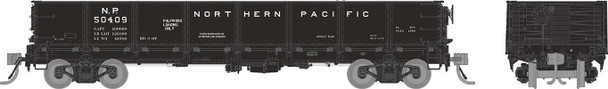 Rapido 163009A-50450 - 40' Drop Bottom Gondola Northern Pacific (NP) 50450 Pulpwood - HO Scale