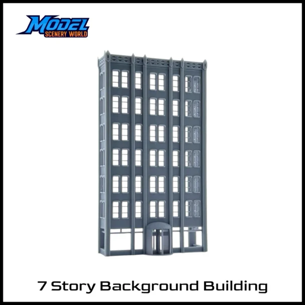 Model Scenery World N062 - 7 Story Background Building  - N Scale