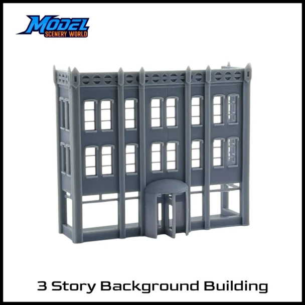 Model Scenery World N063 - 3 Story Background Building  - N Scale