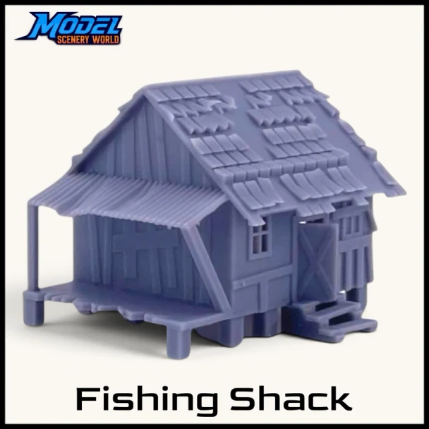 Model Scenery World N119 - Fishing Shack Resin Building  - N Scale