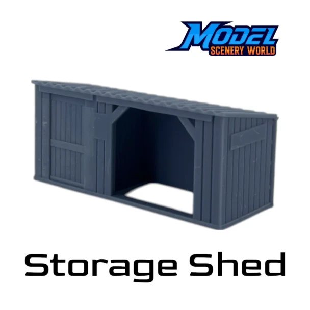 Model Scenery World N258 - Storage Shed - Gray  - N Scale