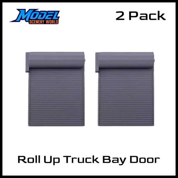 Model Scenery World HO033 - Roll Up Truck Bay Door 2pk  - HO Scale