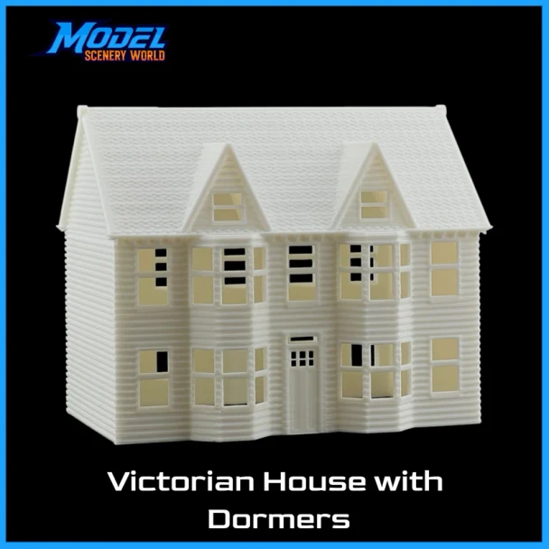 Model Scenery World HO074 - Classic Victorian House with Dormers #3  - HO Scale