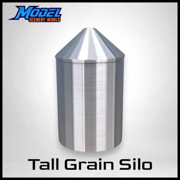 Model Scenery World HO092 - Tall Grain Silo Farm Structure  - HO Scale