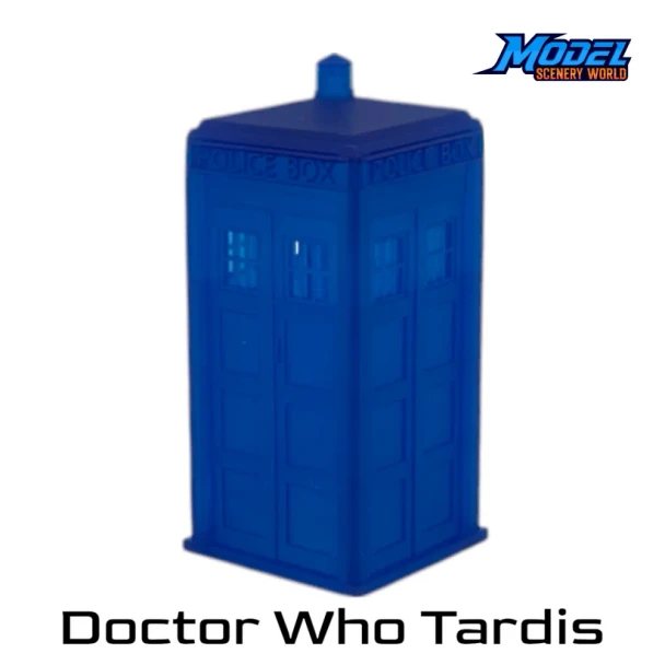 Model Scenery World HO185 - Dr. Who Tardis - Blue  - HO Scale