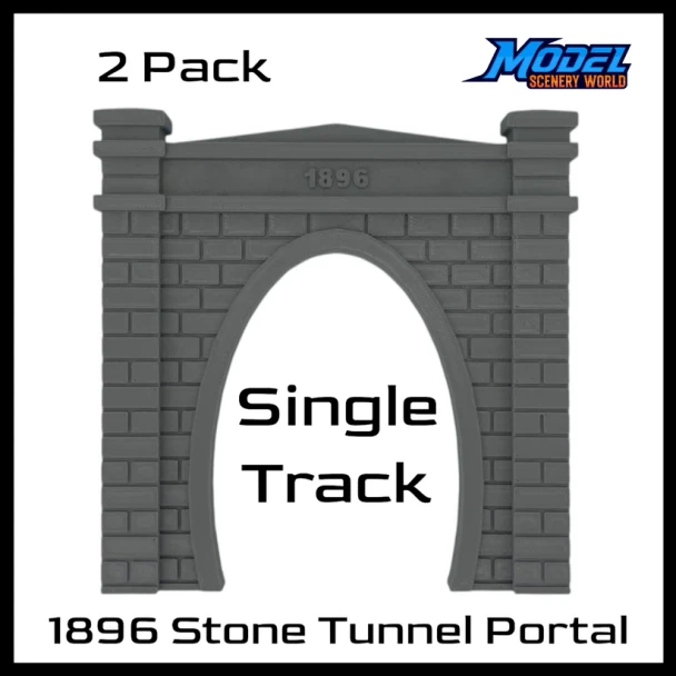 Model Scenery World HO278 - 1896 Tunnel Portal Set (2pk)  - HO Scale