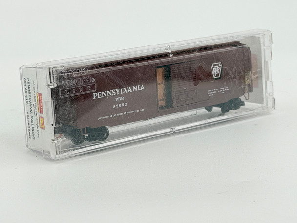 Pre-Owned: Micro-Trains 50’ Standard box car, Single door w/load Pennsylvania 83052 - N Scale