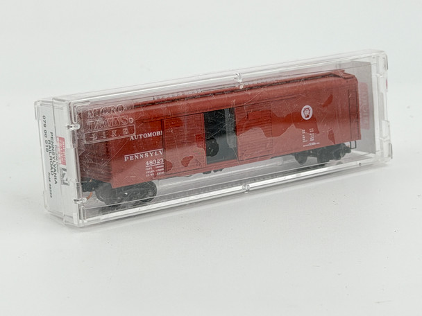 Pre-Owned: Micro-Trains 50' Wagon top box car,  Double Door Pennsylvania 48323 - N Scale