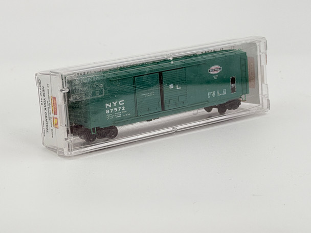 Pre-Owned: Micro-Trains 50’ Standard box car, double door, w/o roof walks New York Central 87572 - N Scale
