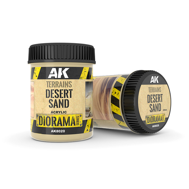 AK Interactive 8020 - Terrains Desert Sand - 250ml (Acrylic)  - Multi Scale