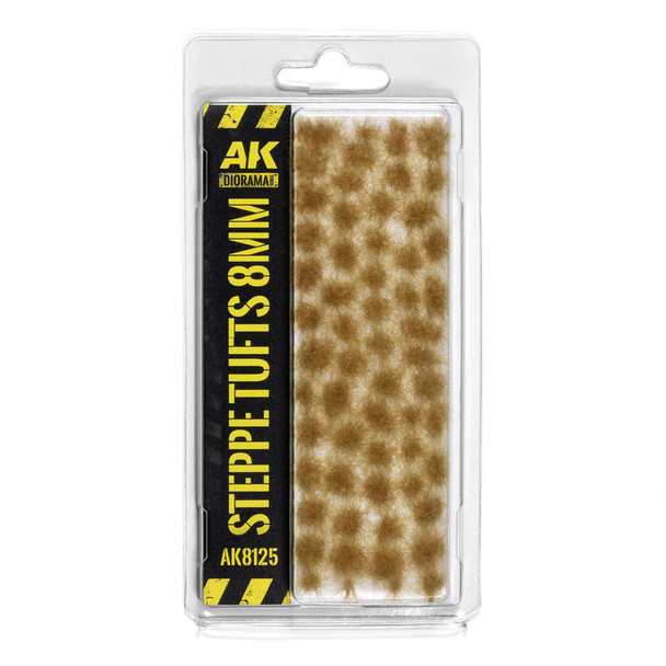 AK Interactive 8125 - Steppe Tufts 8mm  - Multi Scale