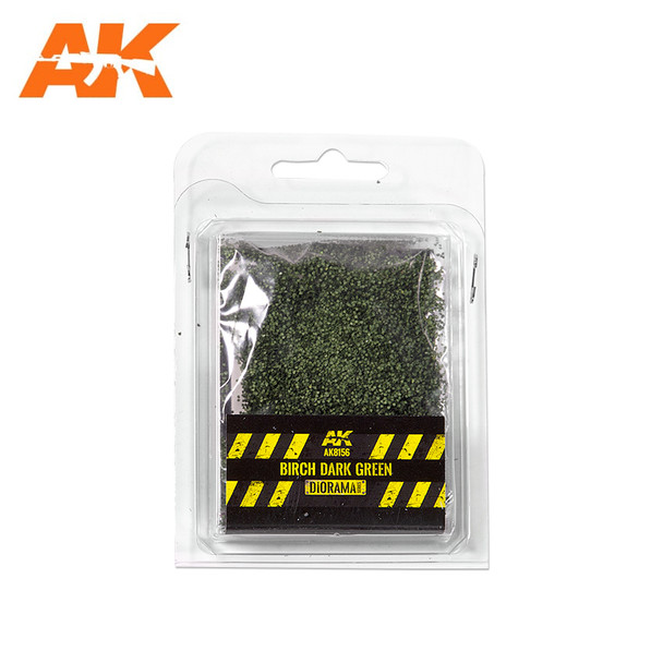 AK Interactive 8156 - Birch Dark Green Leaves - 28mm (Bag 7 grams)  - Multi Scale