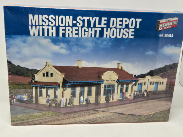Pre-Owned: Walthers Cornerstone Mission-Style Depot with Freight House  - HO Scale Kit
