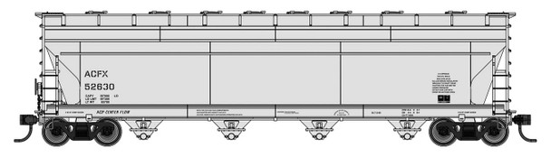 PRE-ORDER: Walthers Mainline 910-49220 - ACF 5250 4-Bay Centerflow Covered Hopper American Car & Foundry (ACFX) 52630 - HO Scale