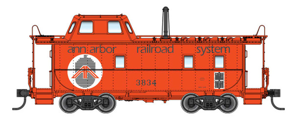 PRE-ORDER: Walthers Proto 920-103616 - Wabash Streamlined Caboose Ann Arbor Railroad (AA) 3835 - HO Scale