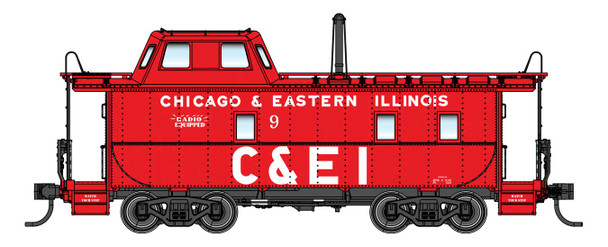 PRE-ORDER: Walthers Proto 920-103619 - Wabash Streamlined Caboose Chicago & Eastern Illinois (C&EI) 16 - HO Scale
